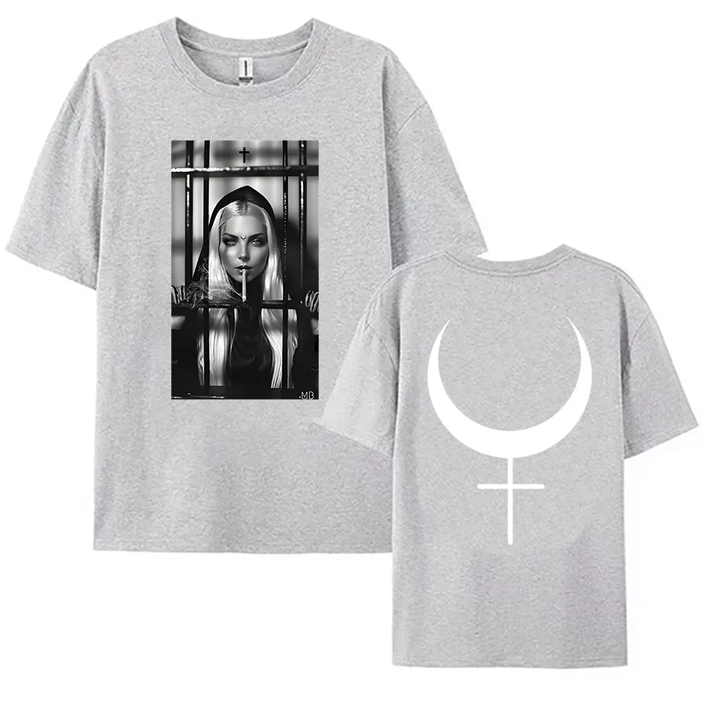 WITCH SMOKE 420 Tee Rock Band IN THIS MOMENT Tshirts Grunge Hip Hop Unisex Streetwear Summer Cotton Tees for Women Graphic Shirt