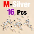 16 piezas de plata M