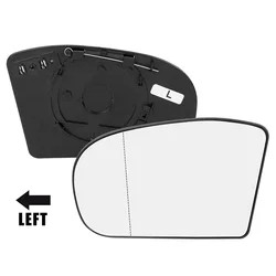 Heated Clear Rear View Side Mirror Glass Lens for Mercedes Benz W203 W211 2000 2001 2002 2003-2006 2038100121 2038101021
