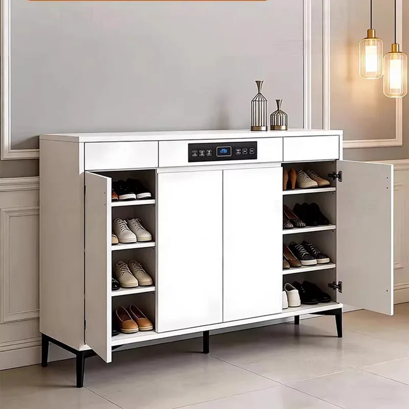 

Display Designer Shoe Shelf Organizer Storage Living Room Wooden Luxury Slippers Shoe Cabinet Vertical Zapatero Hotel Furniture