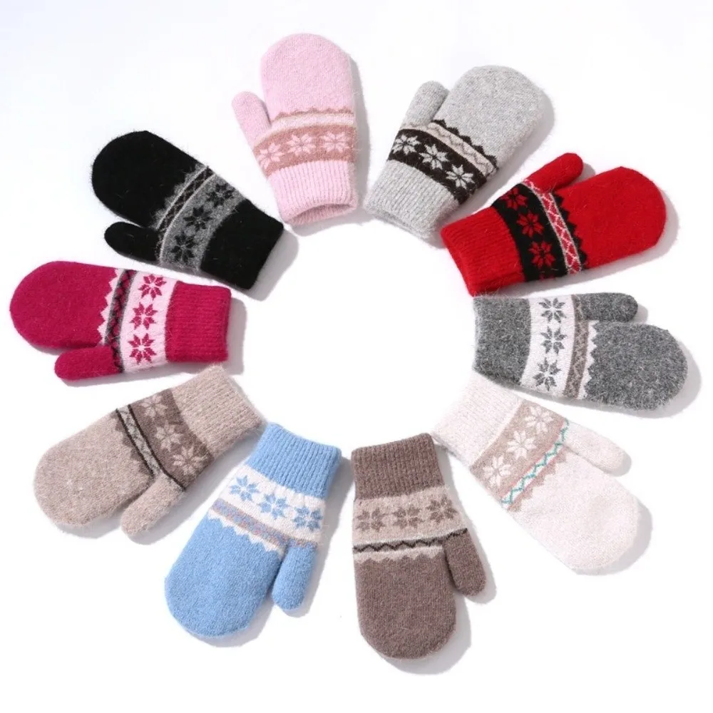 

Wool Baby Winter Gloves Candy Color Kids Mittens for Children Girls Boys Accessories Warm Knitted Kids Gloves