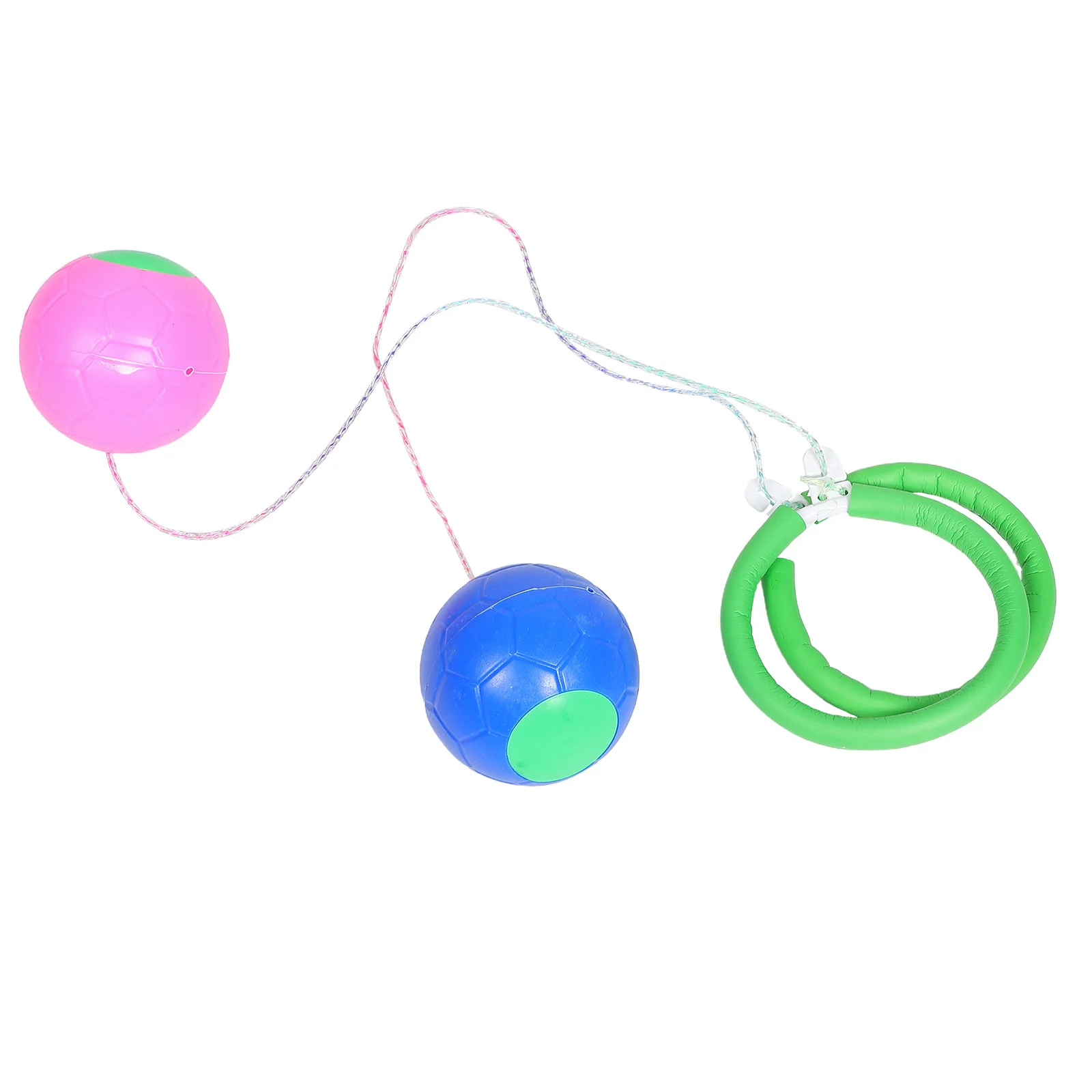 

2 Pcs Children's Jump Ball Toys Ankle Swing Sports Skipping Ring Leg Plastic for