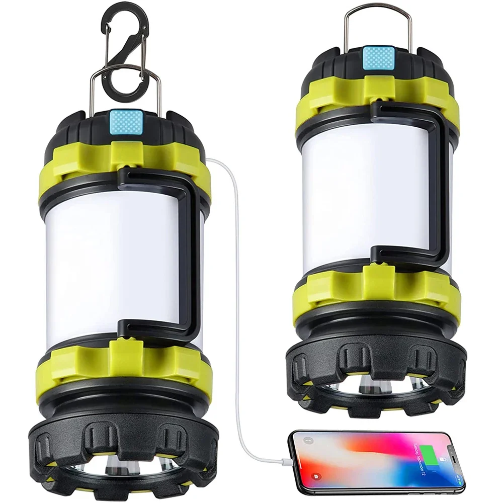 New LED Camping Lantern Rechargeable Lantern 3000mAh Power Bank Waterproof Camping Flashlight for Hiking Emergency Home Outdoor