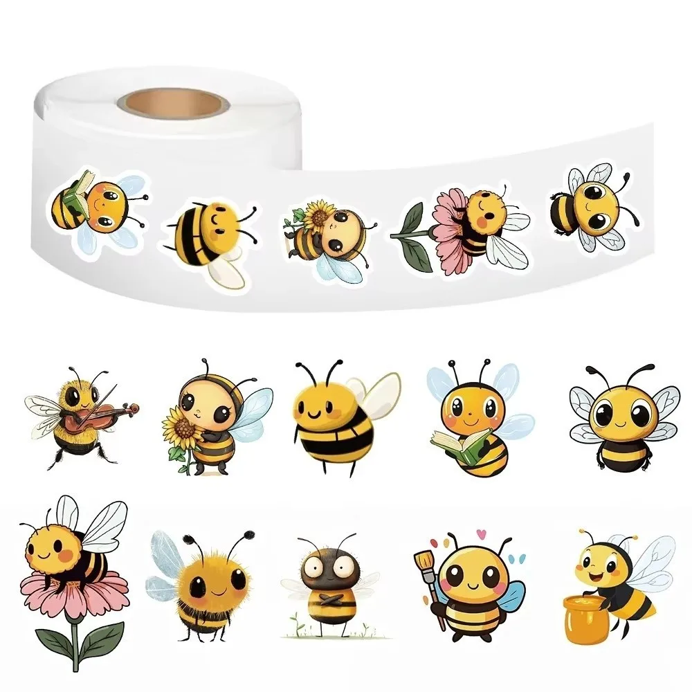 DIY Bee Stickers Bee Self-Adhesive Guitar Sticker Waterproof Decoration Sticker Decor for Water Cup Computer - view 4