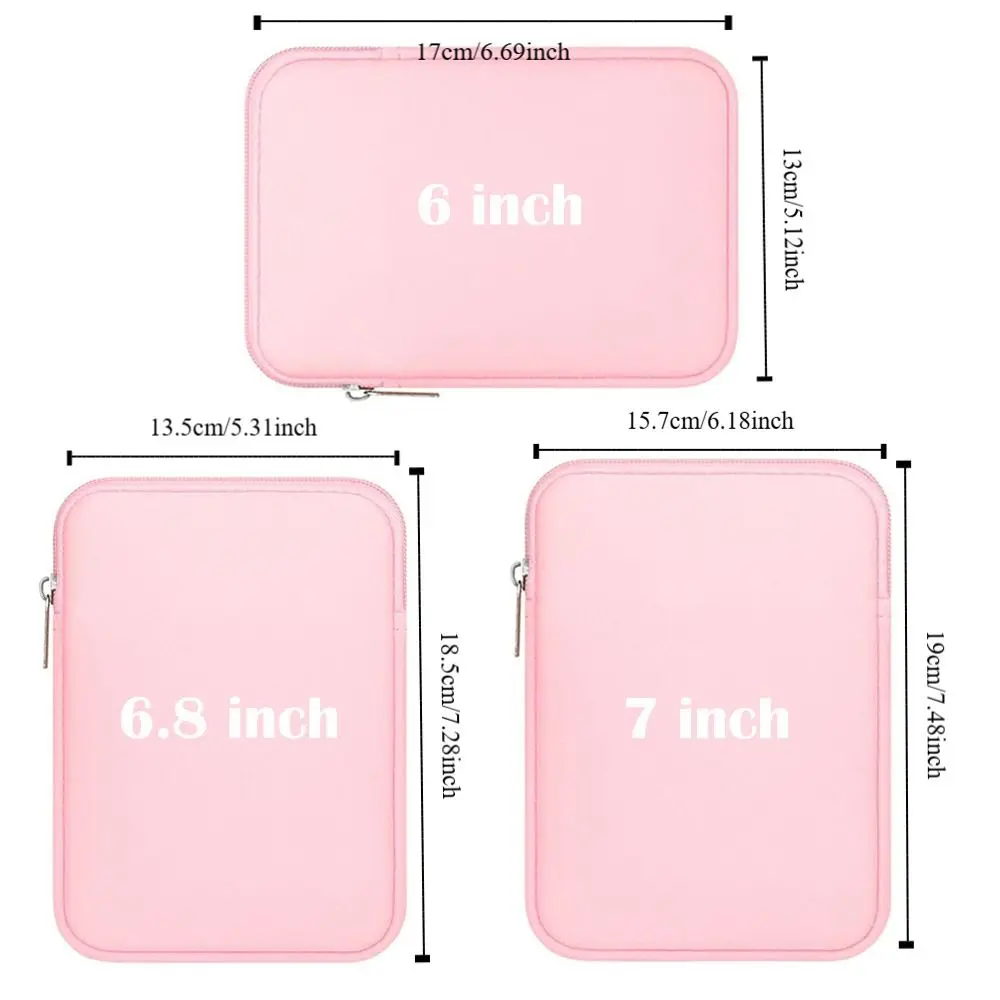 12th Gen 6 6.8 7 inch Storage Bag Anti Scratch e-Reader Protective Sleeve for Kindle Paperwhite 2024 1/2/3/4/5/6 Colorsoft