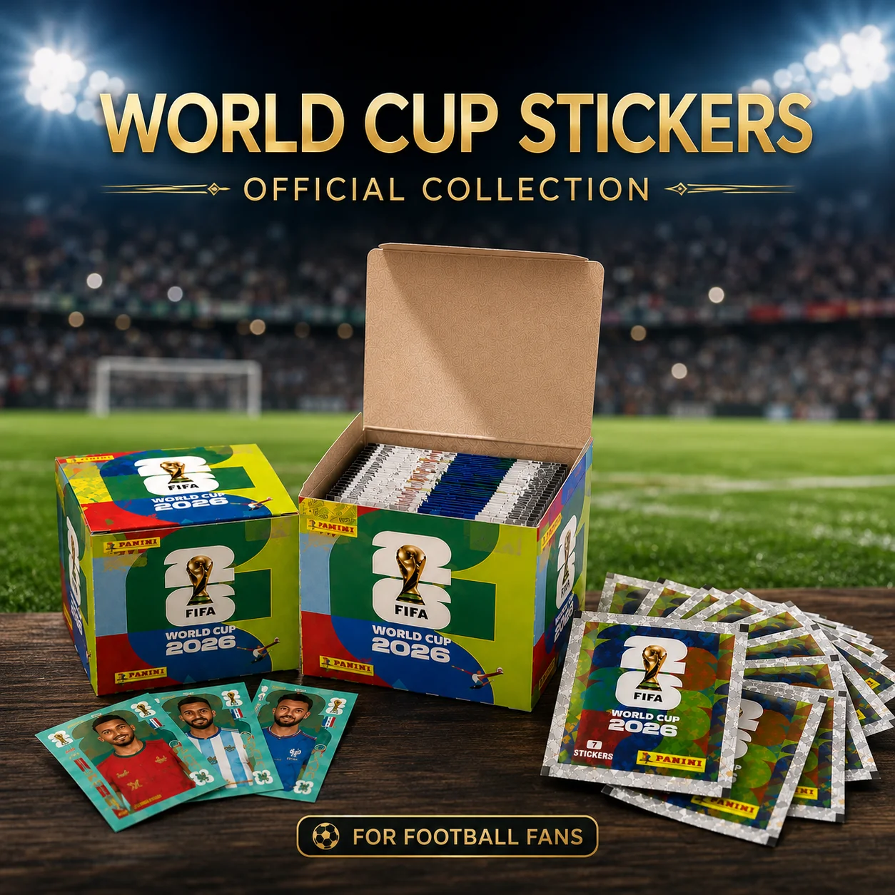 Genuine Brand New 2026 FIFA World Cup Panini  Stickers International Version Rare Collection Football Fan Souvenir Present view 3