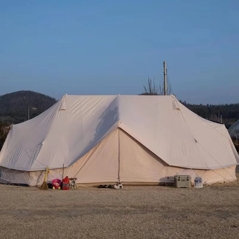 

Tent Outdoor Camping Yurt Camp 3 Open Door 24 Sq Ft Rain and Sun Resistant Wind Resistant