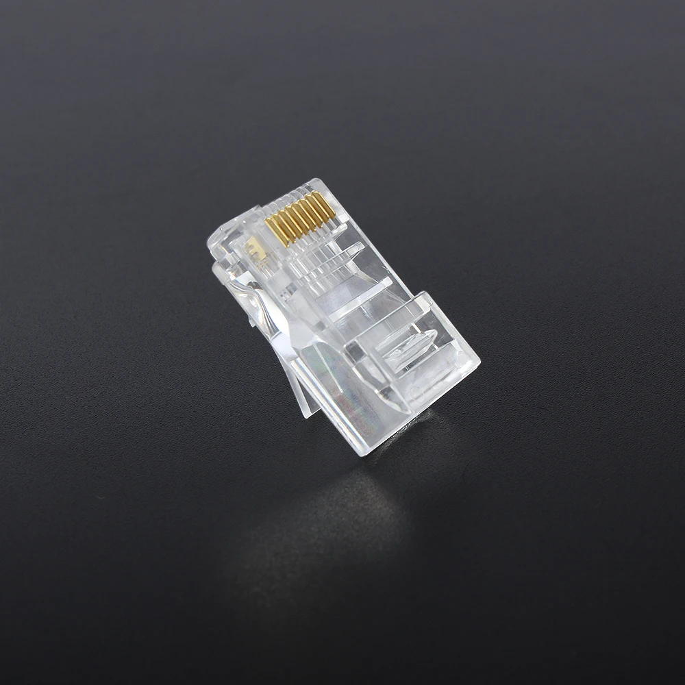 25 50 100 pz RJ45 rete rete modulare spina Cat5 CAT5e connettore 8P8C utp non schermato modulare Rj45 spina terminale del computer DN001