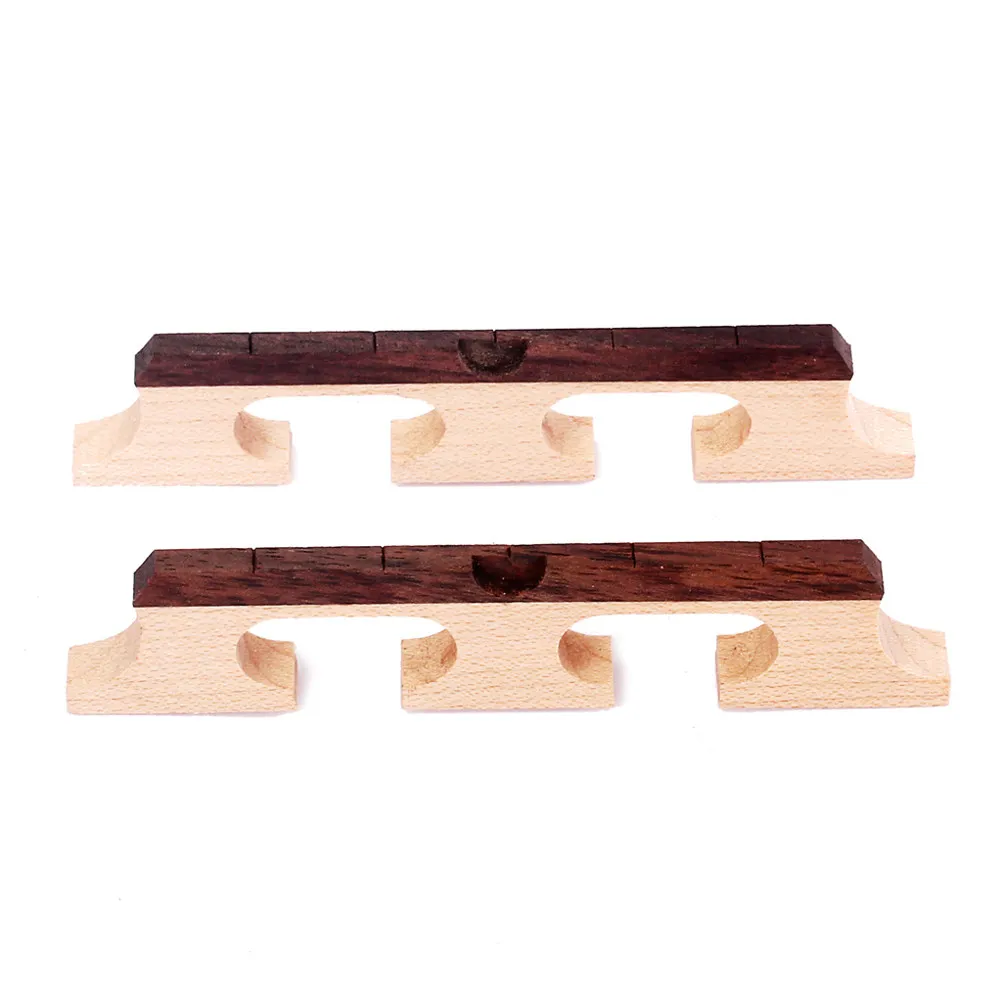 Rosewood 5 String Bridge for Banjo Wooden Base Durable Maple Clear Tone Articulate Sound Replacement Banjo Bridge