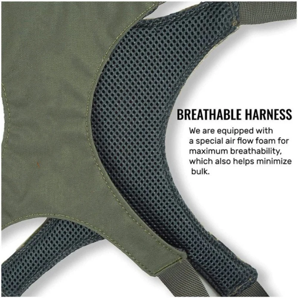 حقيبة Bino Harness مع حقيبة Rangefinder وغطاء للمطر مع غطاء للمطر للصيد والمشي لمسافات طويلة