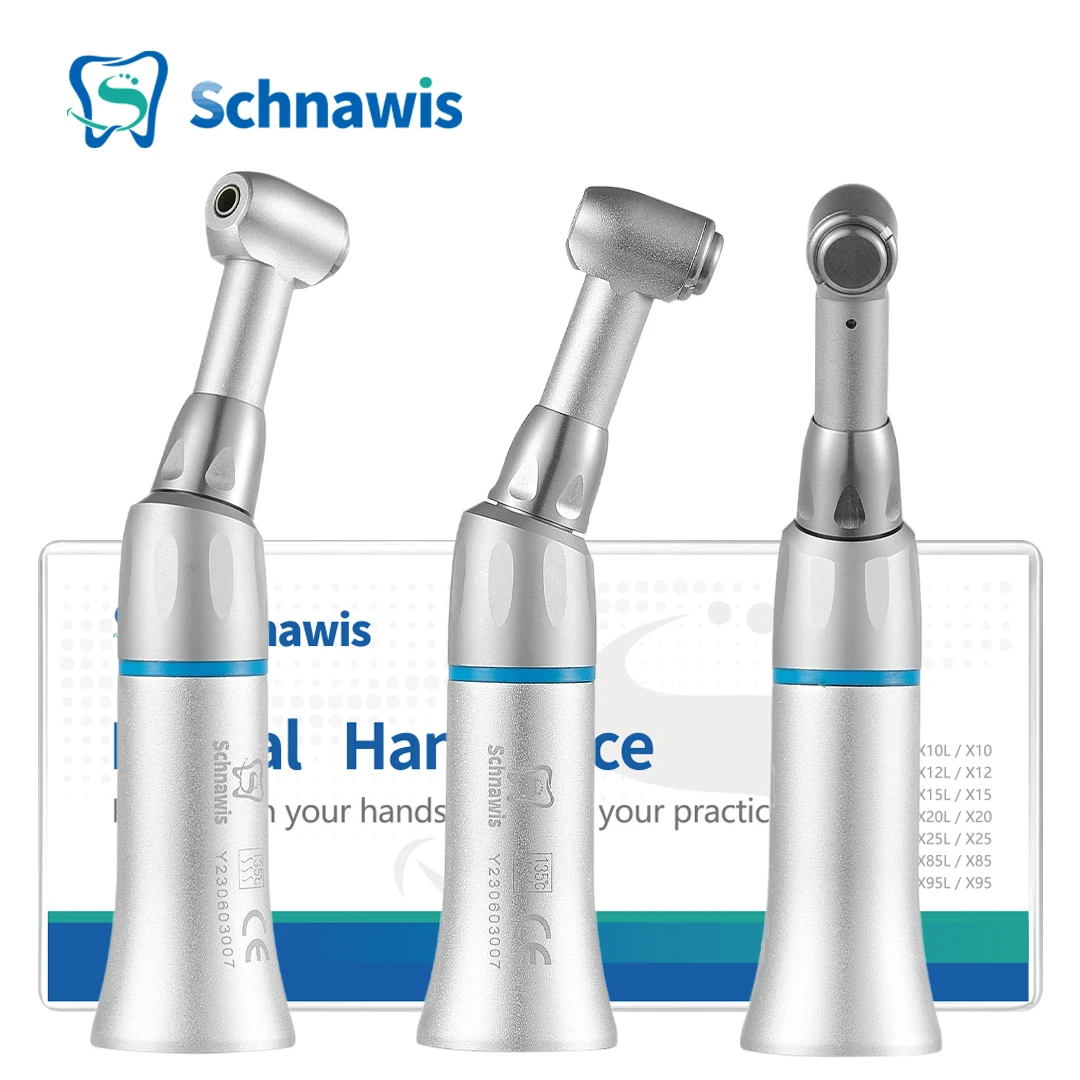 Schnawis Dental Slow Low Speed Handpiece Push Button Contra Angle For Dental Lab Equipment Micromotor Polishing Tool Hand Pieces