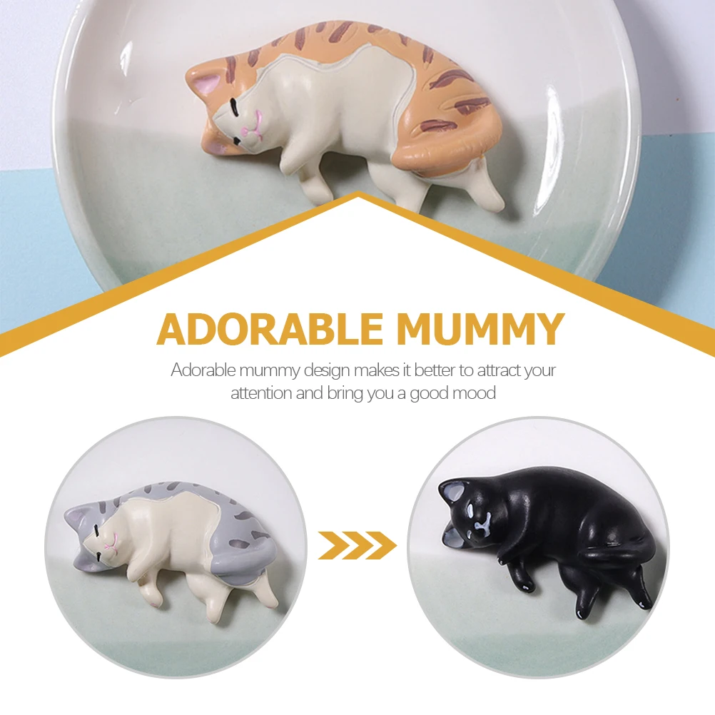 

12Pcs Chic Cat Pen Stand Exquisite Craftsmanship Nail Pen Organizer Accessory