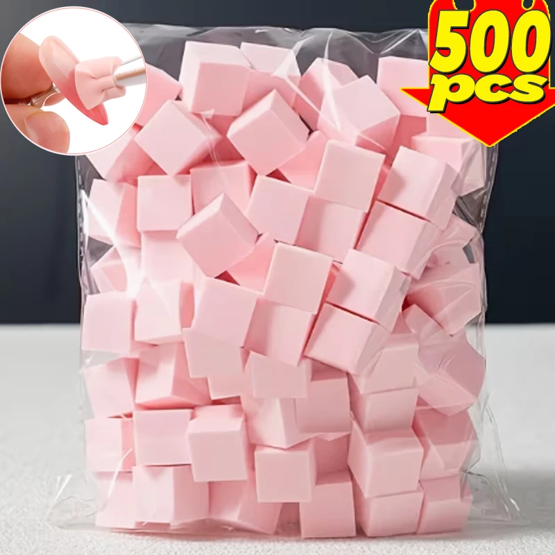 100/500pcs Multipurpose Square Nail Art Sponge DIY Blush Gradient Nail Brushes Gel Polish Design Beauty Manicure Supplies Tools