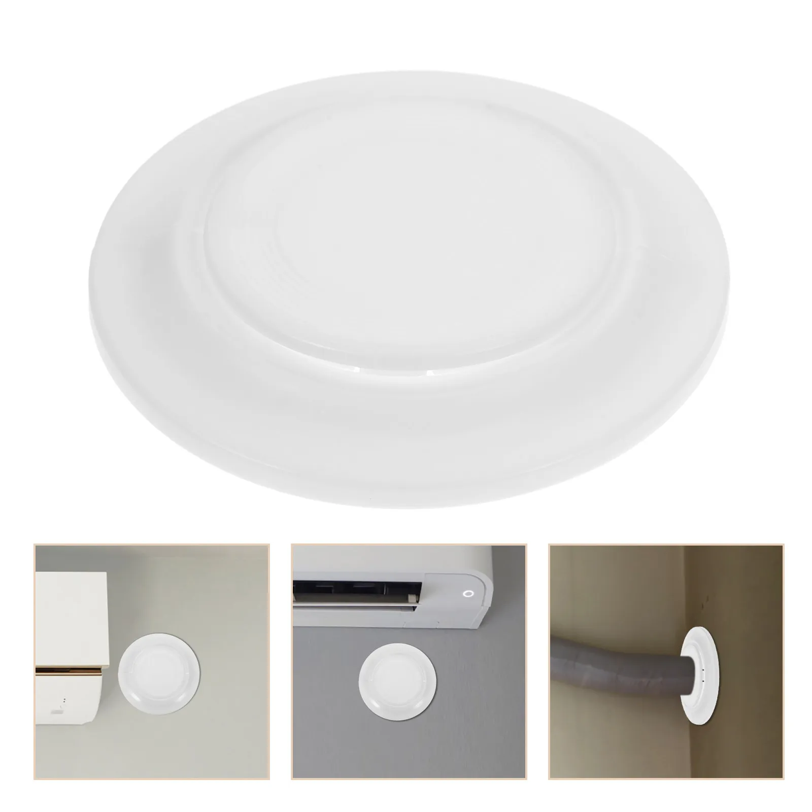 4Pcs Air Conditioner Hole Decorative Cover Sleek Design Easy Install Wall Hole Cover Plate for Home Vent Protection Clean Air