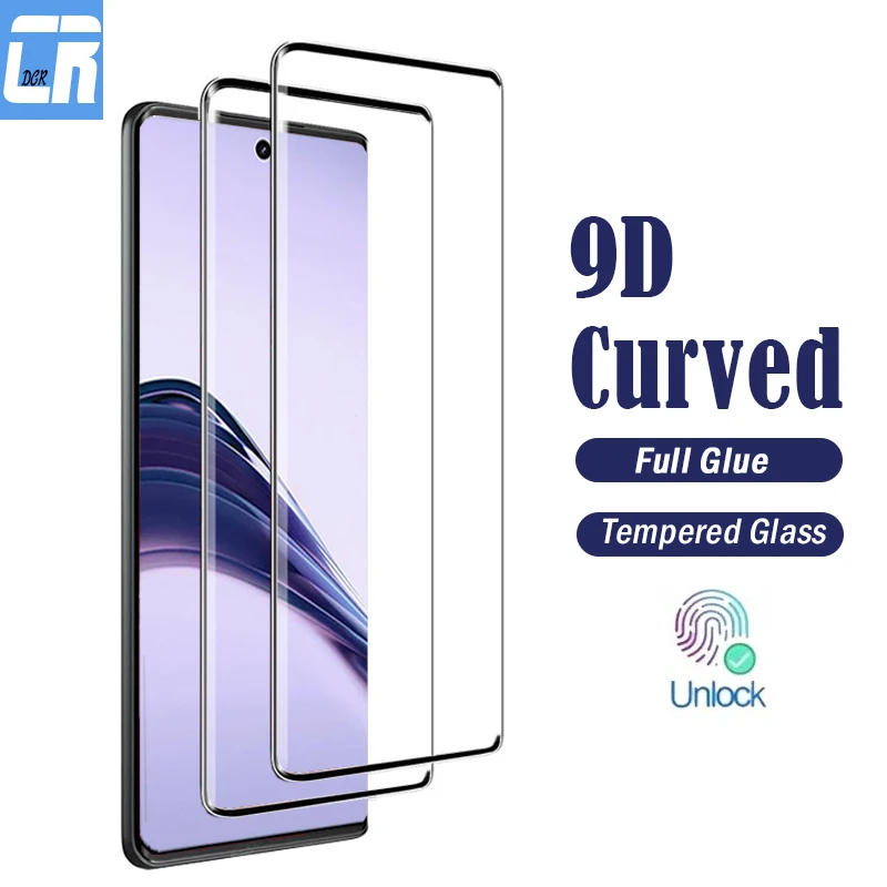 

9D Curved Full Glue Screen Protector For Realme 13 12 11 10 Pro Plus Tempered Glass For Realme GT ExplorerMaster Protective Film