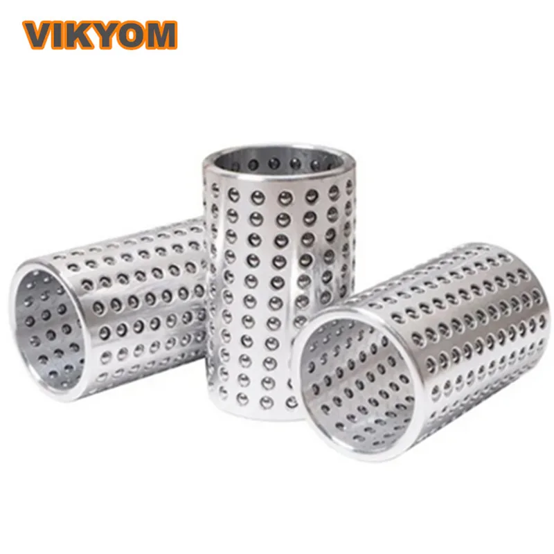 Inner Diameter 60mm Ball Sleeve Natural Color Aluminum Steel Ball Sleeve Cage Friction Resistance High Hardness Speed Stable