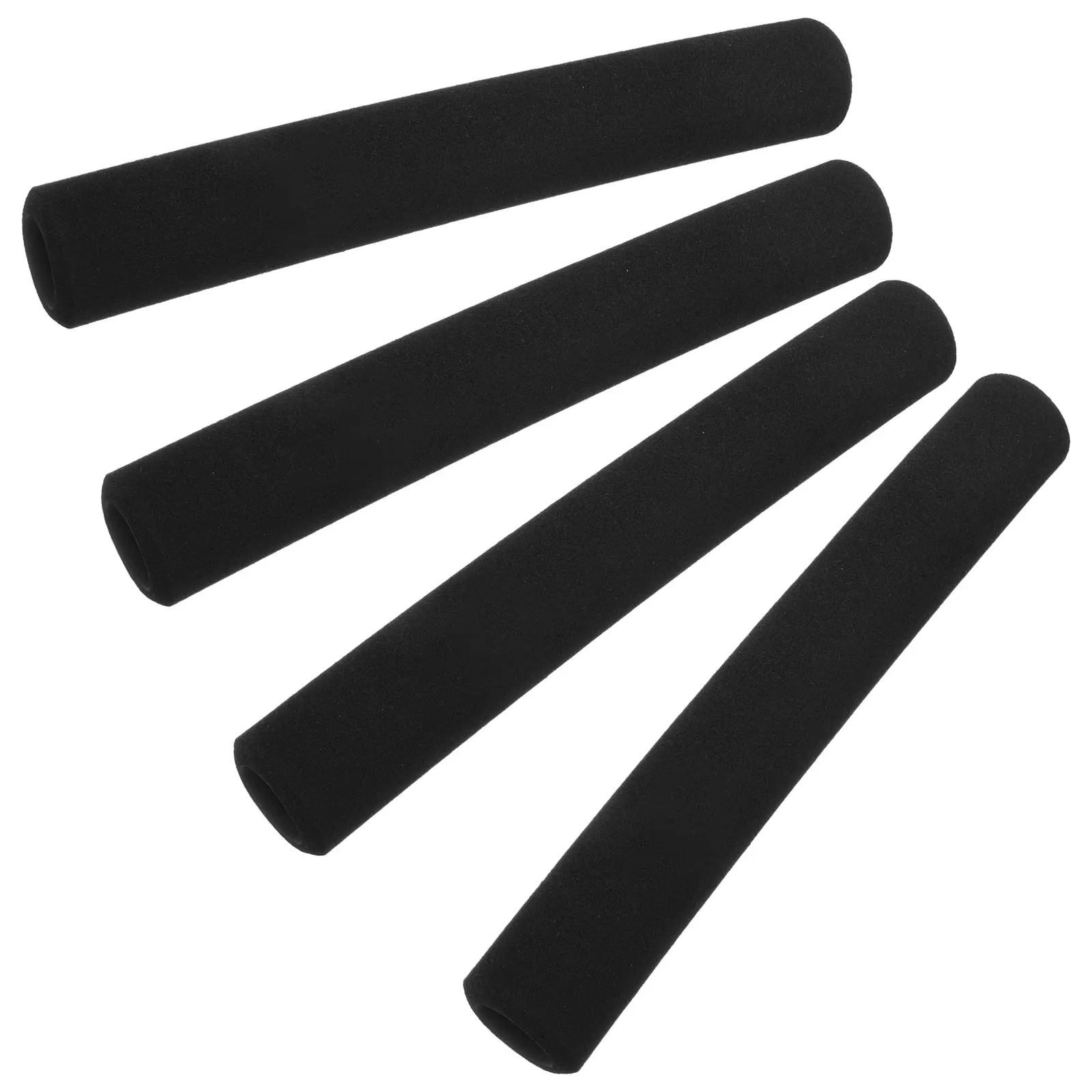 

4 Pcs Pet Rope Handle Cover Sponge Sleeve Foam Grips Black NBR Soft Dog Leash Handle Wraps Protective Leash Accessory Cat Dog