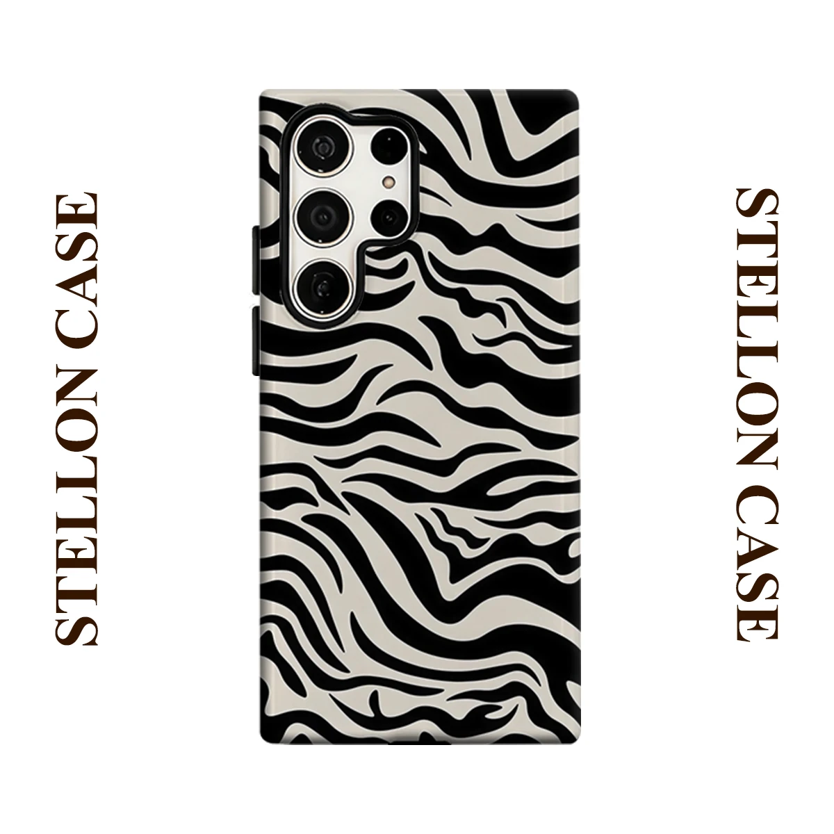 Klassische Zebra-Handyhülle für Samsung Galaxy S23 S20 S25 FE S24 Plus S26 Ultra 2-in-1 Stoßfester Bumper aus Hart-PC