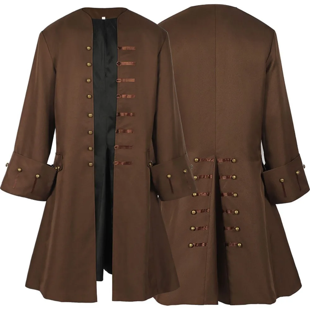 

Men's Medieval Pirate Jackets: Essential Costumes for Halloween Pirate Role - playing