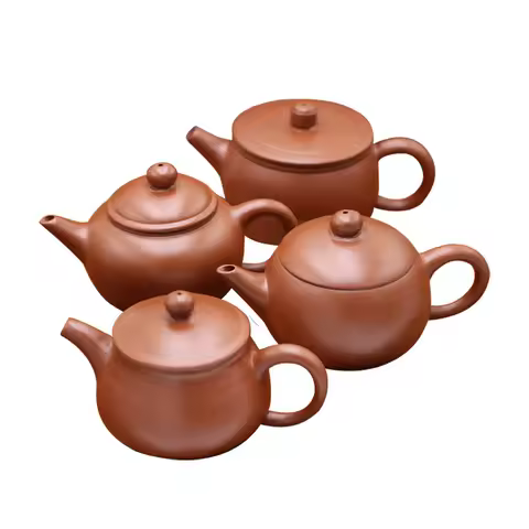 Purple Clay Teapot, Home Tea Pot, Gift Box, Original Mineral, Red Clay, Chaozhou Hand Pulled Kung Fu Tea Set