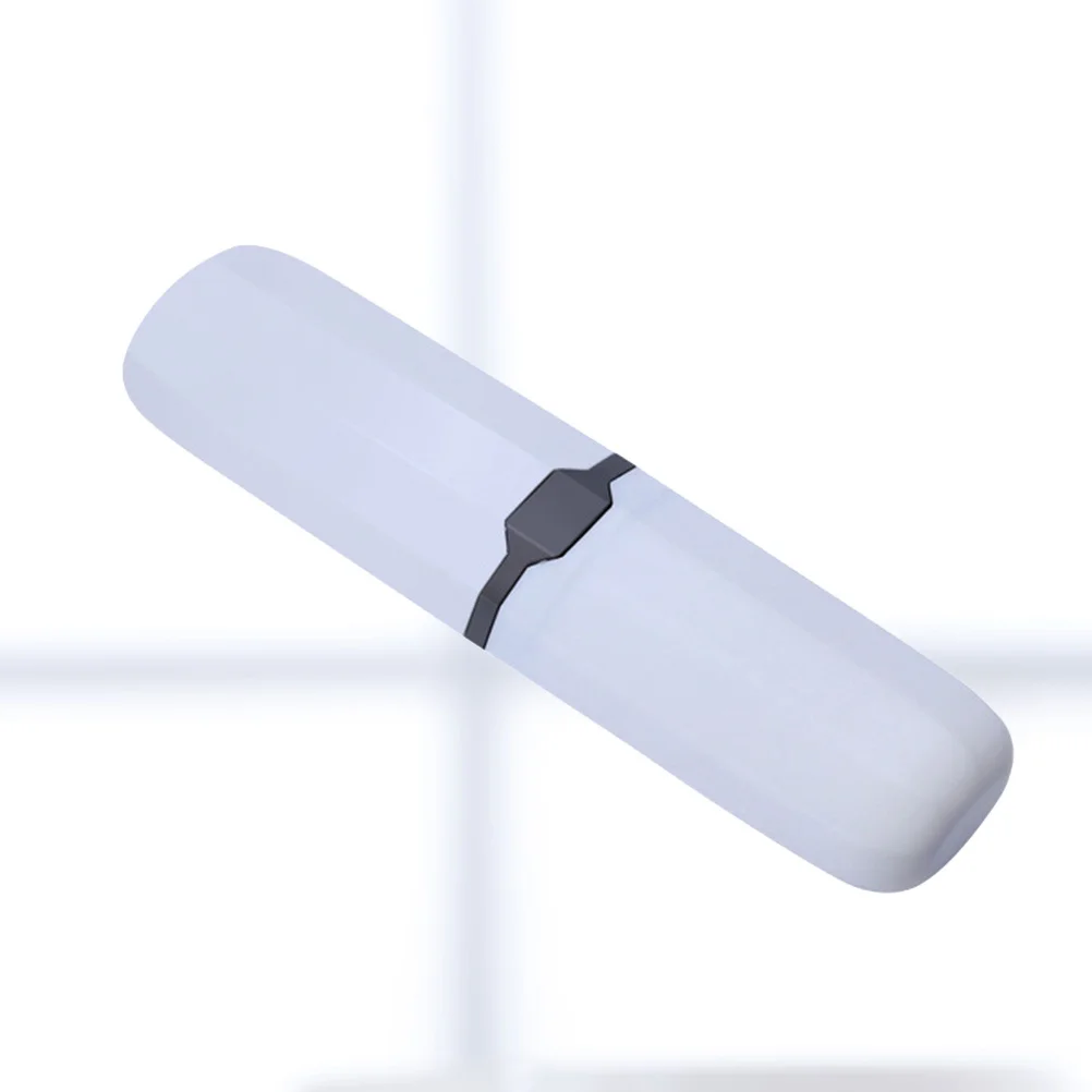 1 قطعة علبة فرشاة الأسنان صندوق تخزين محمول حامل سفر بلاستيكي ممتاز لرحلات العمل الاستخدام اليومي حاوية أنبوبية خفيفة الوزن