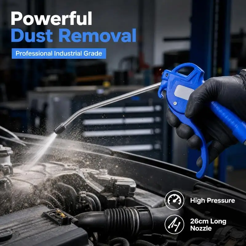 1Pcs Pneumatic Air Blow  EU And Japan Type s Cleaning Tool 1/4 Port Dust Spray Duster