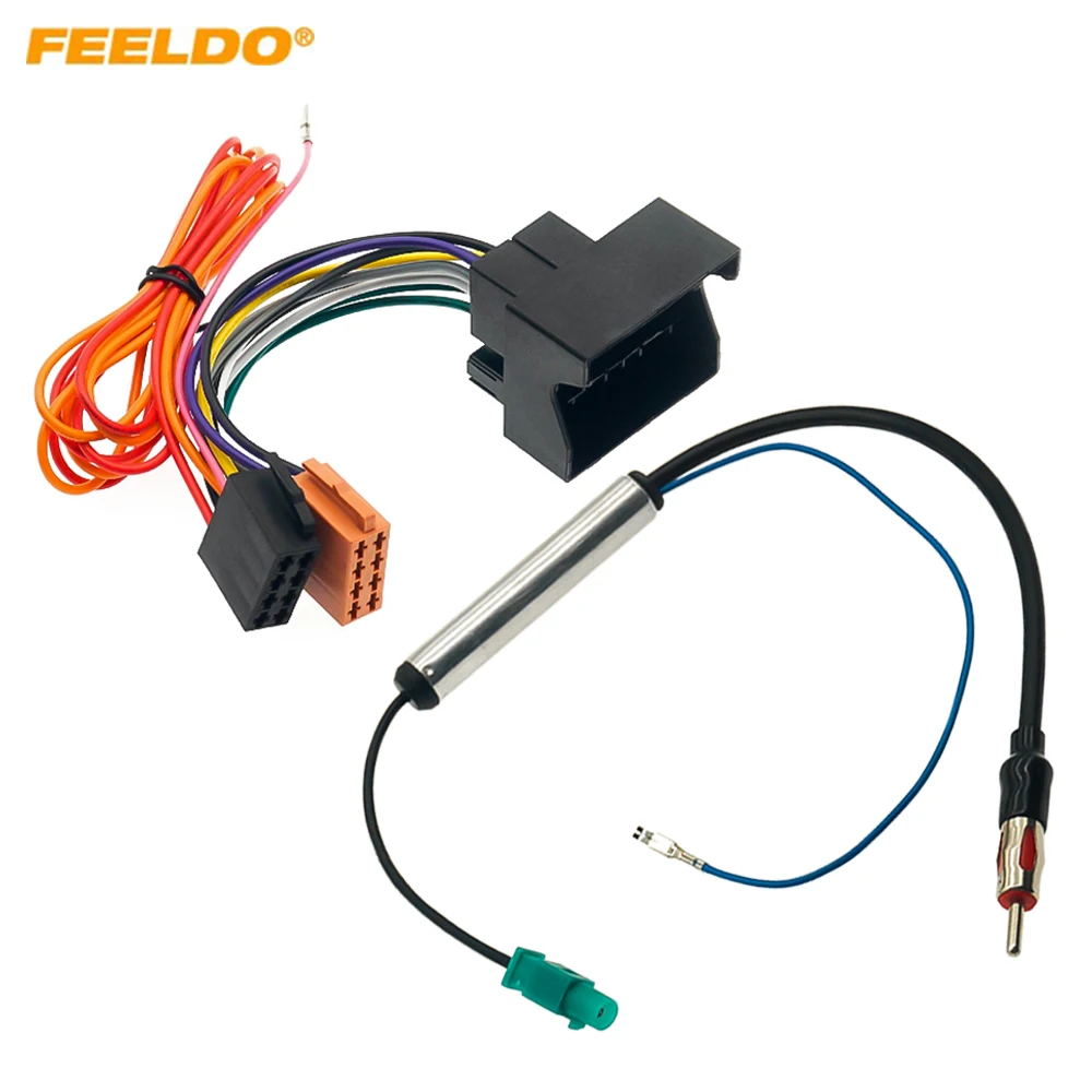 ISO Aerial Radio Harness Adaptor For VW Skoda & Audi With PQ Quadlock