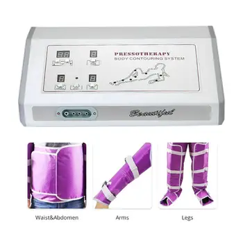Presoterapie, tlakový přístroj na vzduch, zeštíhlující oblek na hubnutí těla, krása, masážní pumpa, zábaly nohou, kotníky, ponožky, detoxikace 8 nejlepší prodej presoterapie - №2