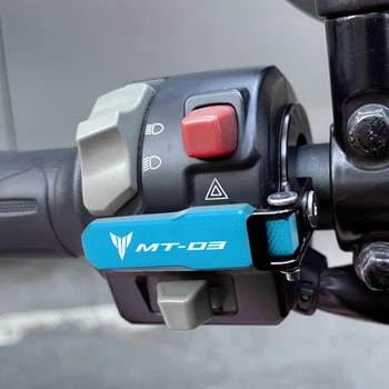 Moto Interruttore In Alluminio Pulsante Copertura Pulsante clacson Shell Pulsante di Estensione staffa accessori Per YAMAHA MT03 MT-03 MT-07 MT-09