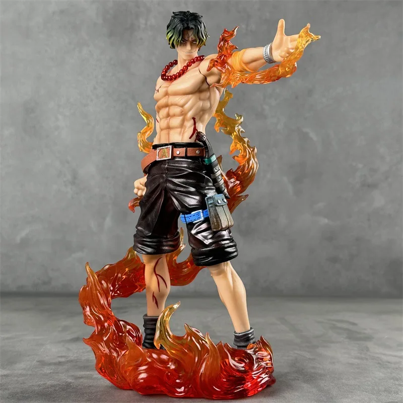 

One Piece Ace Gk Figure Finger Flame Top War Standing Anime Statue Collectible Model Toy Desk Decor Ornament Anime Fan Gift