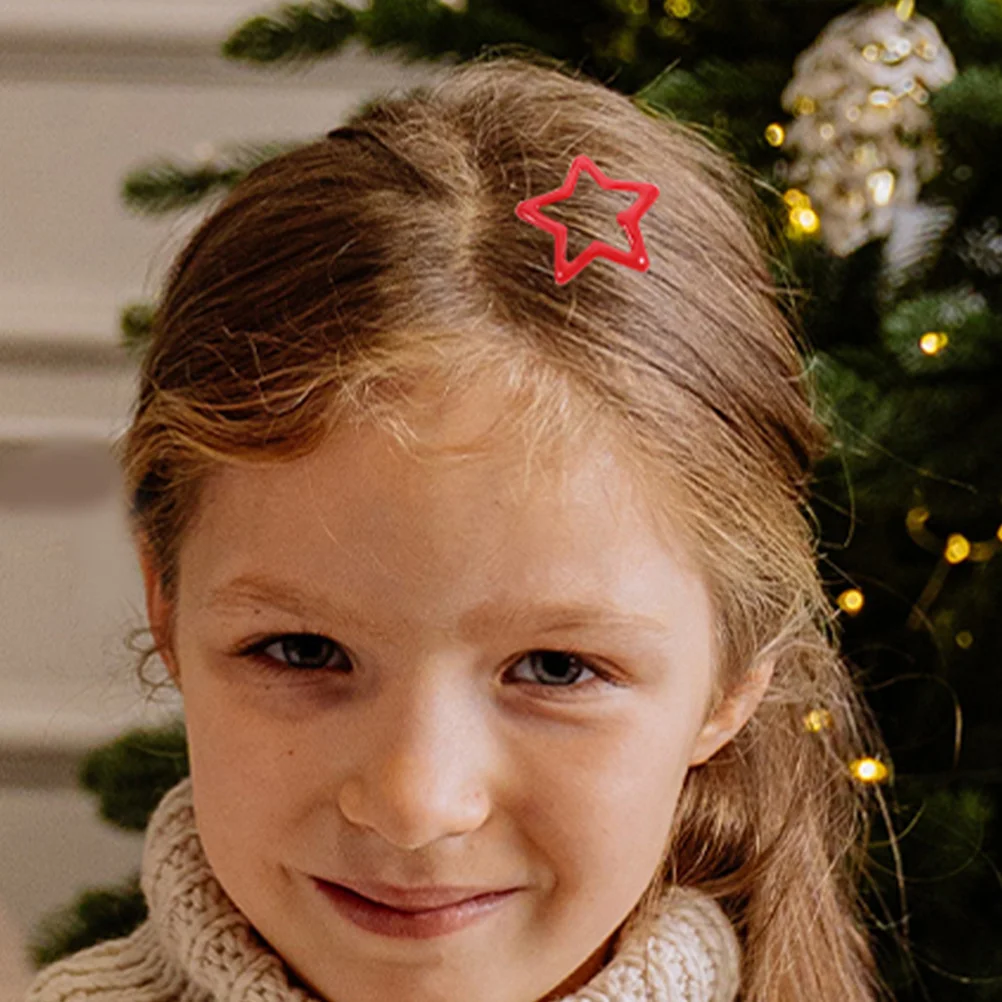 

20Pcs Star Hairpins Non-Slip Cute Snap Barrettes for Girls Toddlers Women Fashion Hair Clips for Bangs Stylish Look