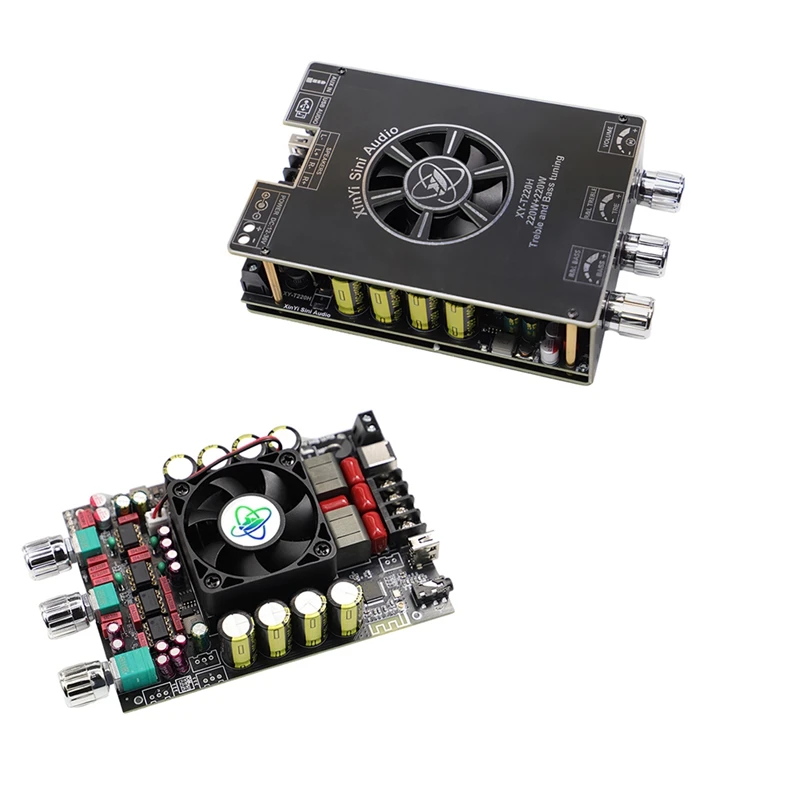 

XY-T220H Bluetooth Audio Amplifier Module 220W X 2 High And Low Frequency Adjustment Dual Channel Stereo TPA3251