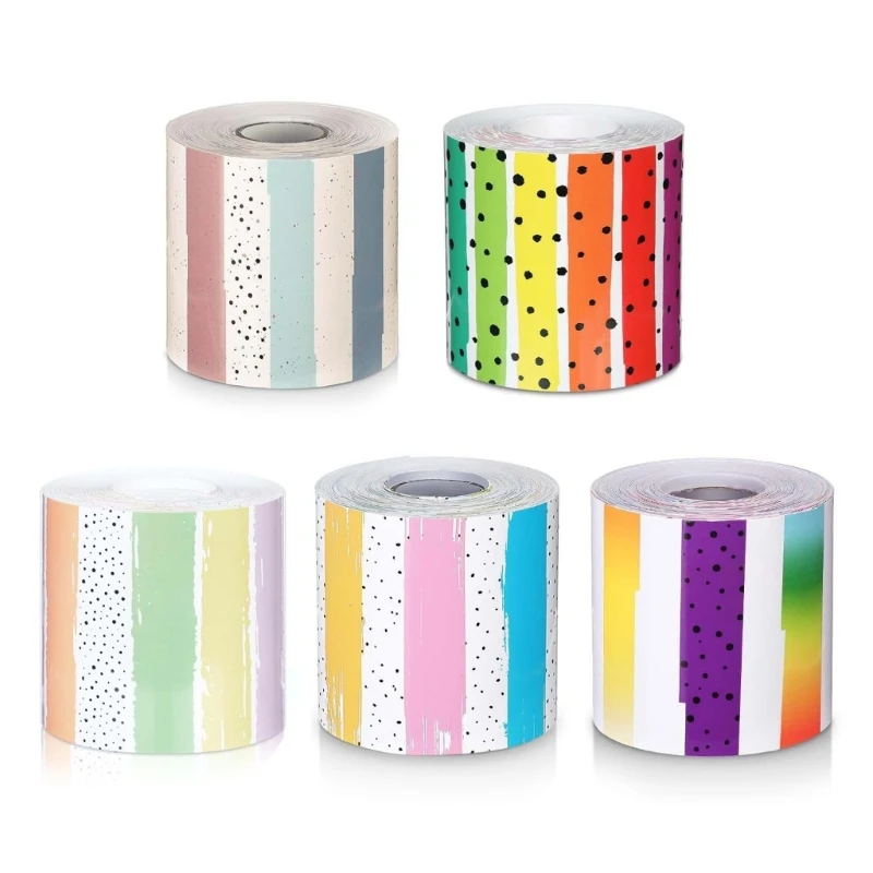 خطوط ملونة لتقليم الحدود ، حدود لوحة الإعلانات ، ديكورات المدارس ، حدود الفصول الدراسية