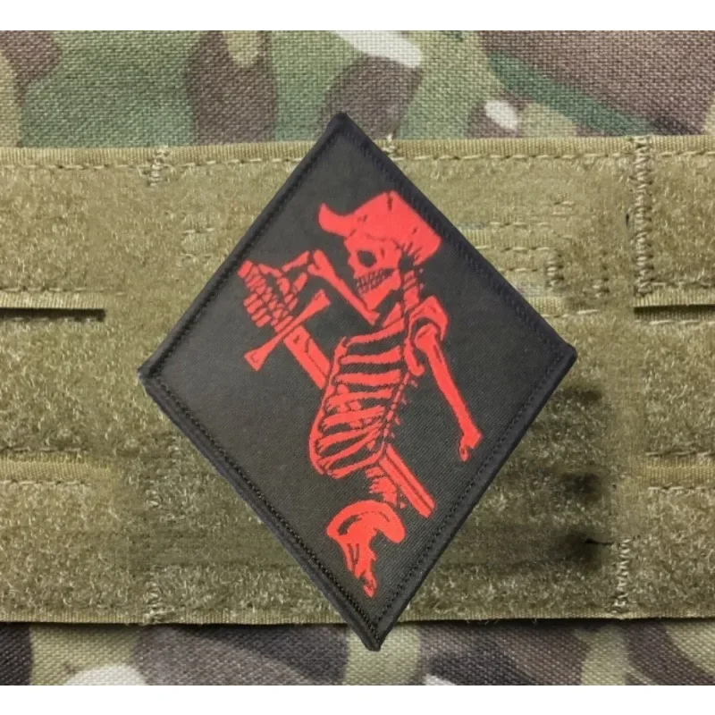 Patch d'impression de crâne de Combat russe Wagner Somla313, Badges de moral de guerrier de chevalier, patchs de sac à dos militaire tactique pour vêtements