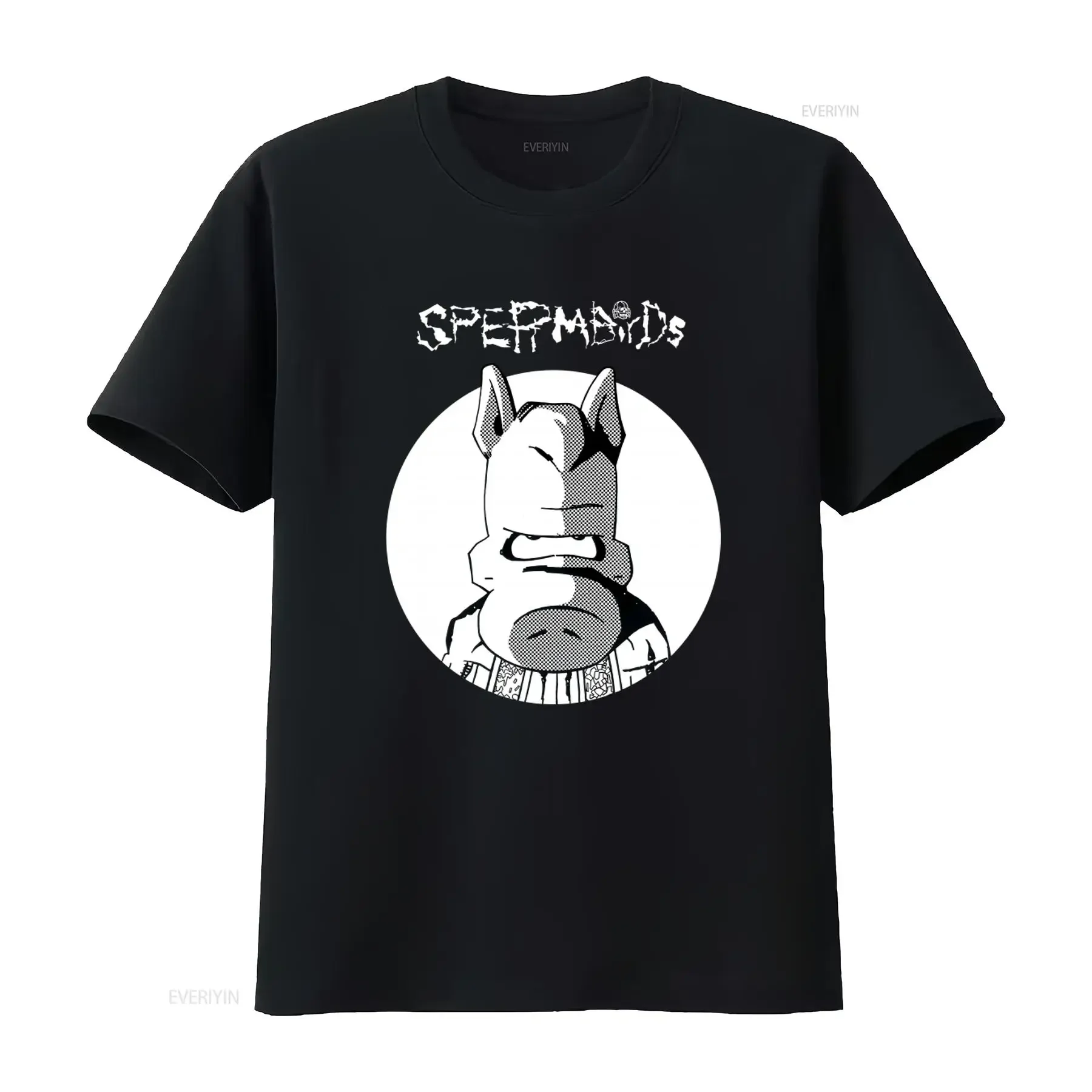 Spermbirds Men's Print T Shirt Stylish and Unique Design for Fashion Forward Individuals vintage Washed fashion