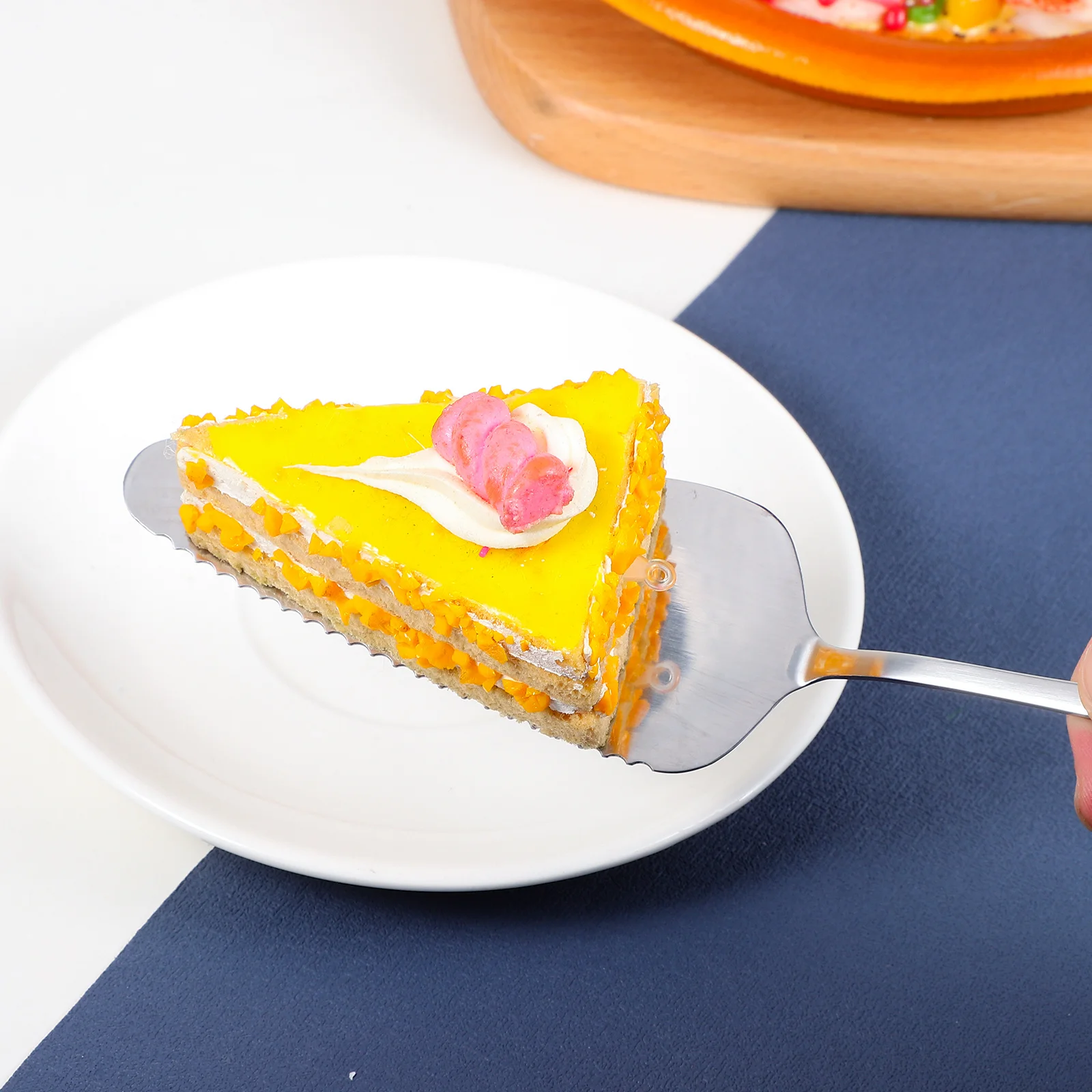 

2Pcs Cake Server Tools Premium Stainless Steel Wedding Birthday Pie Serving Spatula Party Tableware Comfortable Handle