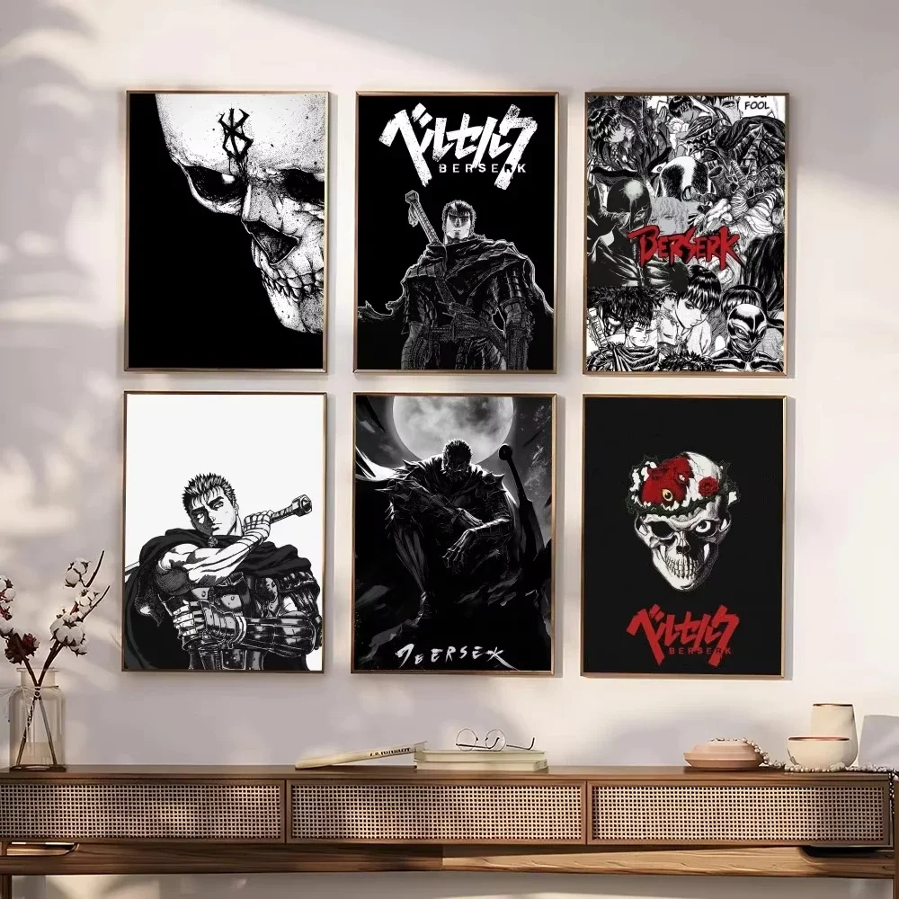 

Anime B-berserk Poster Paper Print Home Living Room Bedroom Entrance Bar Restaurant Cafe Art canvas Painting Decoration
