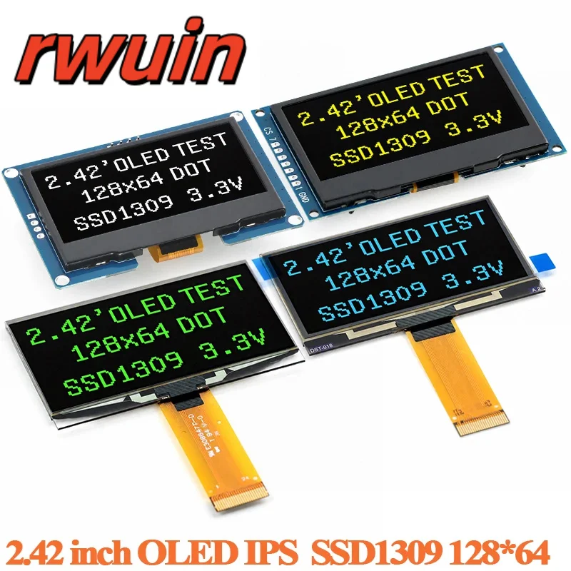 2.42 Inch OLED LCD Screen Display Module 4Pin/7Pin 2.42