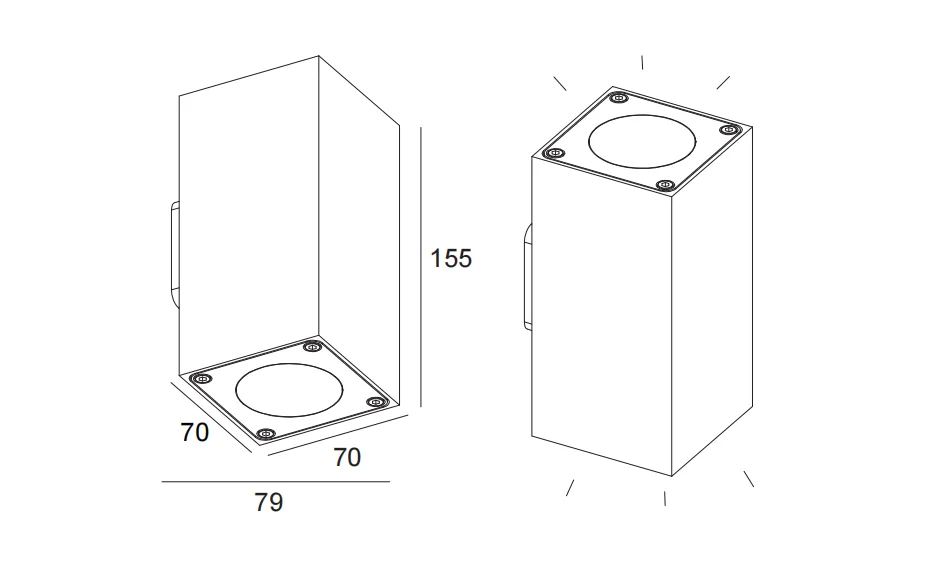 

Для коридора, кафе, дома, освещение, уличный настенный светильник, излучающий диод, наружное освещение IP65, водонепроницаемый настенный светильник