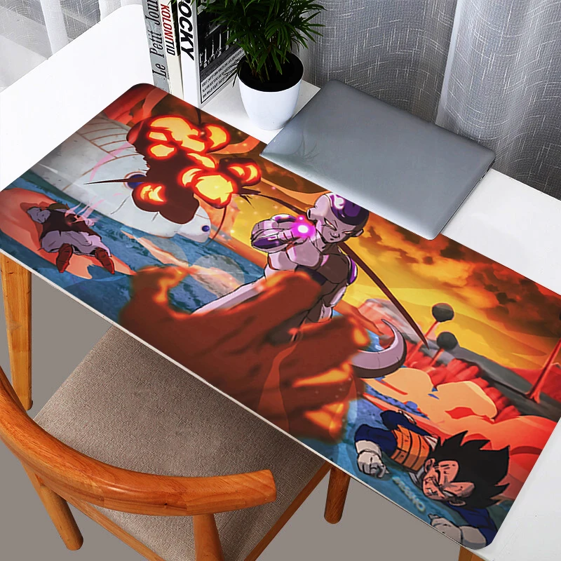 

Boys Office Computer Desk Mat Table Keyboard Laptop Carpet Accessories Gaming Mousepad DBZ Dragon Ball Frieza Large Mouse Pad