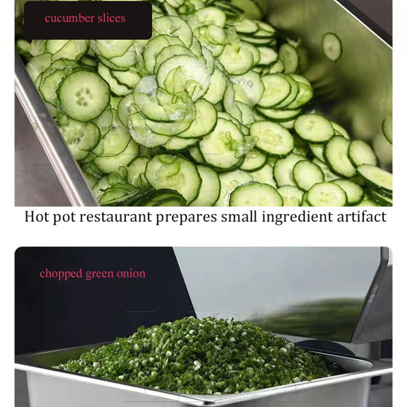 Commercial Vegetable Cutting Machine Electric Slicer Cabbage Chilli Leek Scallion Celery Dicing Machine Vegetables Cutter Machin