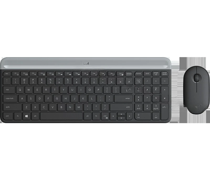 MK470 Kit tastiera e mouse silenziosi wireless, mouse e tastiera sottili Pebble Kit 96 tasti