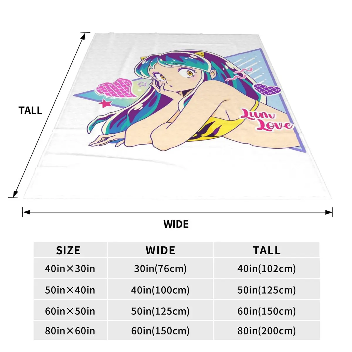 Flying Lamu Anime Urusei Yatsura Blankets Soft Warm Flannel Throw Blanket Bedding for Bed Travel Home Couch