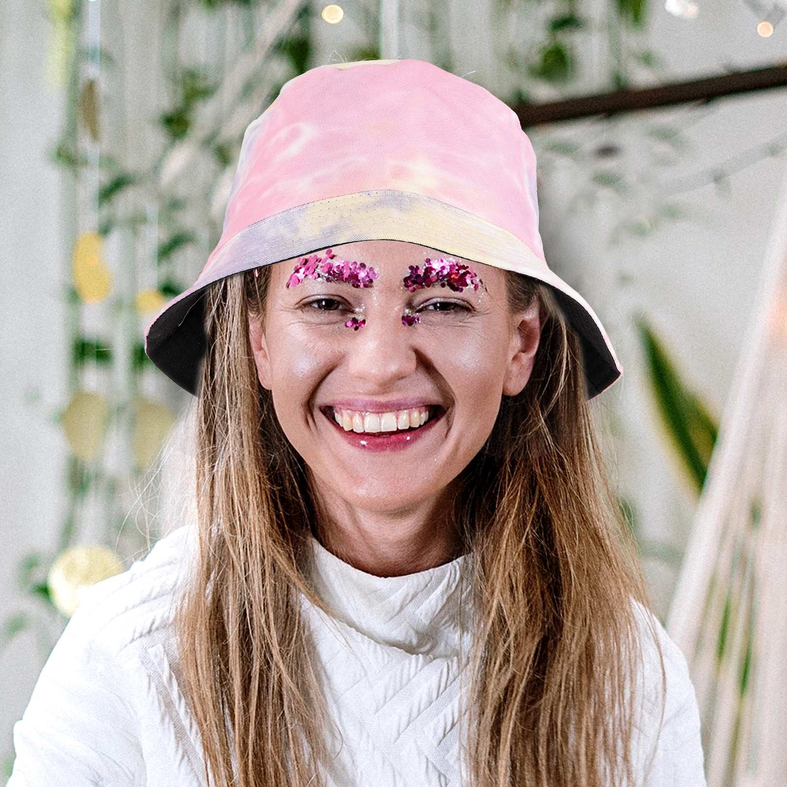 

Colorful Fisherman Wide Brim Sun Bucket Hat for Woman Summer Fishing Beach Cap Outdoor Bucket Hat UV Protection Durable Cotton