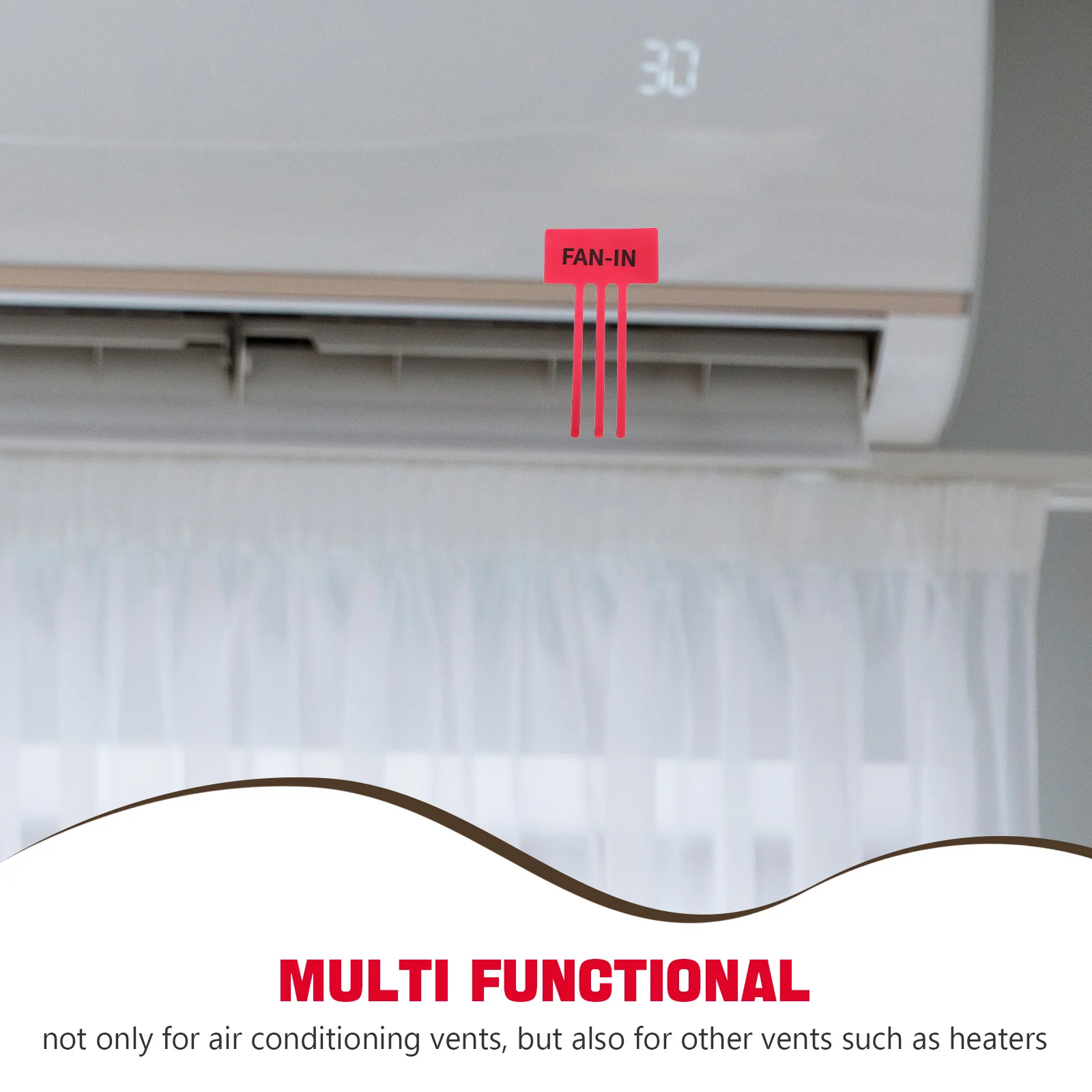 ملصقات تشير إلى تدفق الهواء، ملصقات اتجاه الرياح لتحديد فتحة تهوية التيار المتردد اللاصق Hvac، شارات السلامة المرورية #4