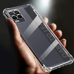 Suitable Airbag Shockproof Transparent Phone Case For Realme 8 case 8i 4G 5G Silicone Full Cover 8 pro Funda Back Clear cases