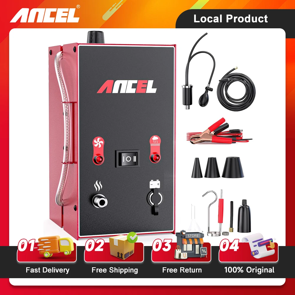 ANCEL S160 Automotive Smoke Machine Built-in Air Pump Professional Leak Detector EVAP Vacuum Diagnostic Tester for Leaks Test