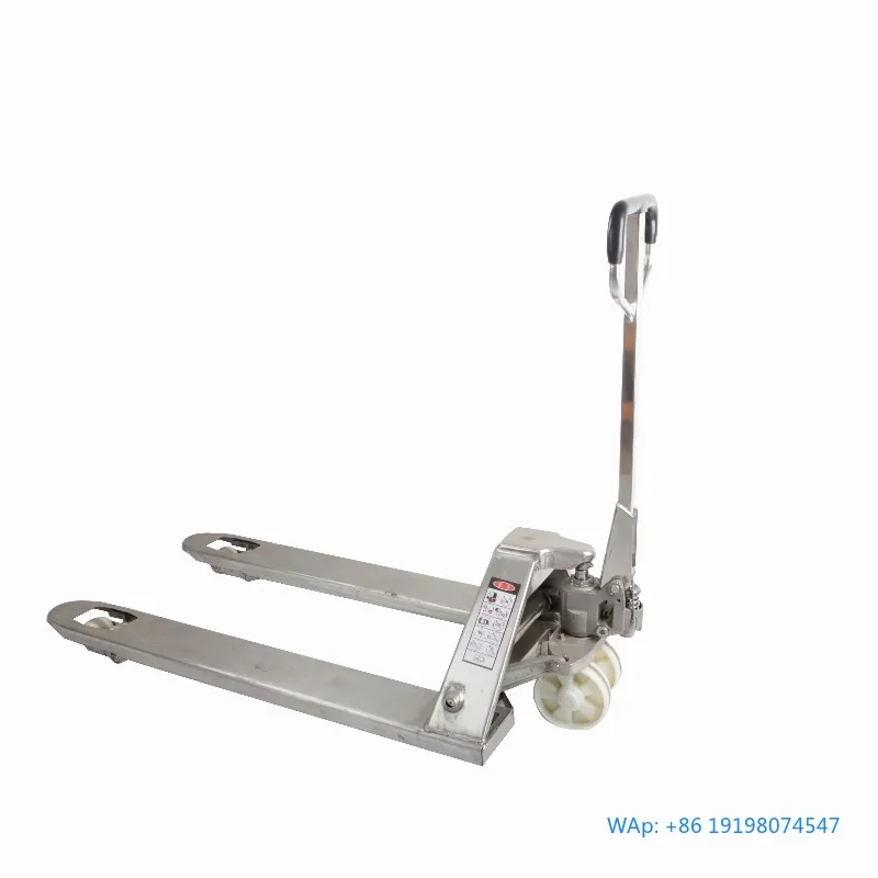 

304 Stainless Steel Heavy Hand Pallet Truck 2T 3T Industrial Cargo Transport Forklift Cart