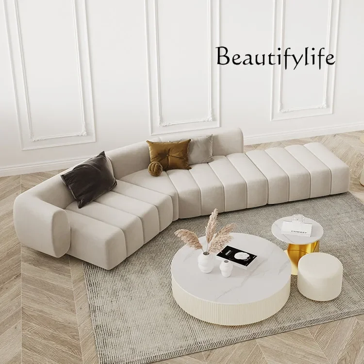 

N49 итальянский минималистичный большой диван особой формы, легкие роскошные клавиши фортепиано, гостиная, диван, угловая дуга, искусство, креативная наложница, fabr