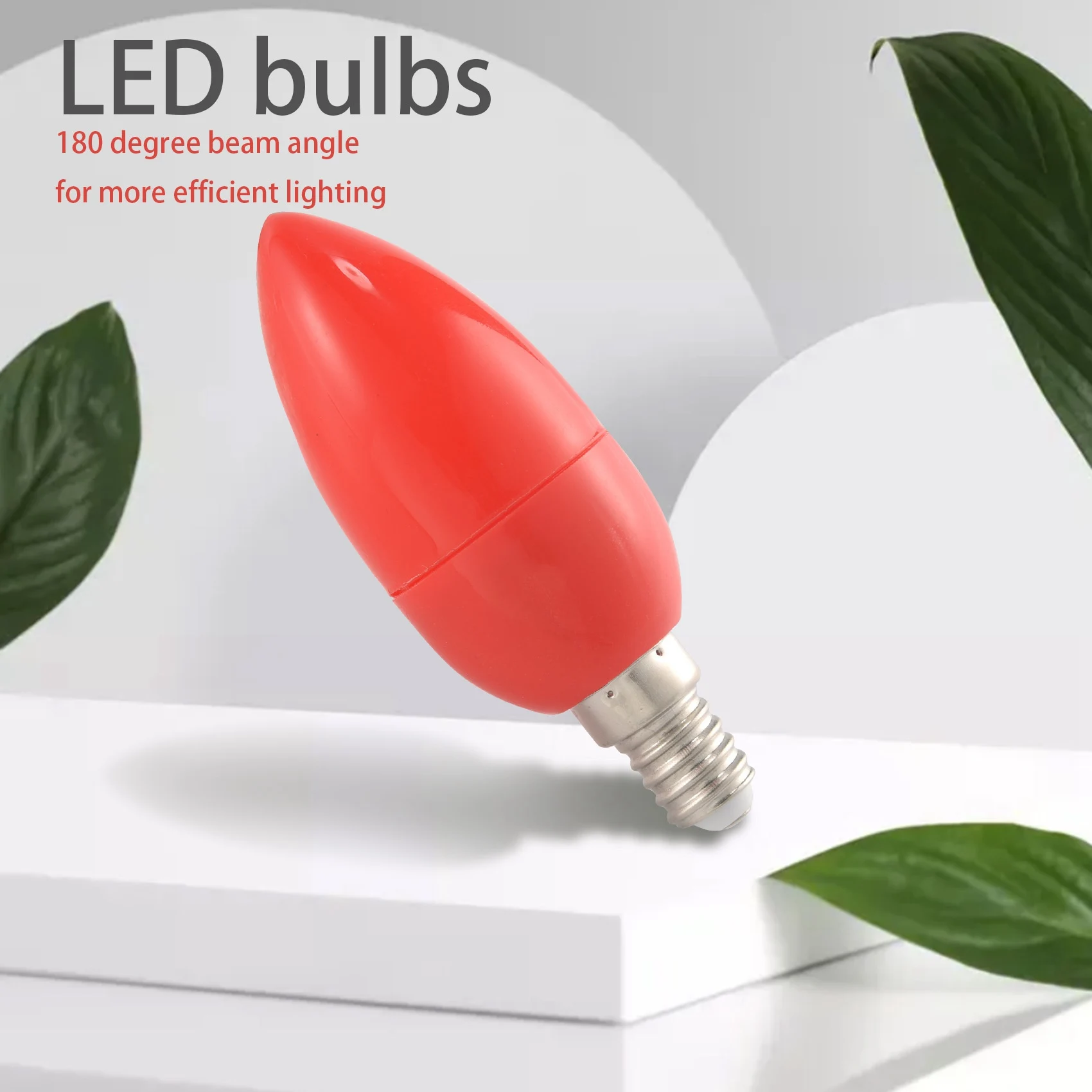 Newest LED Candle Light Candle Light Bulbs Red Fortune Lamp God Lights Energy Saving Candle Lights,E14